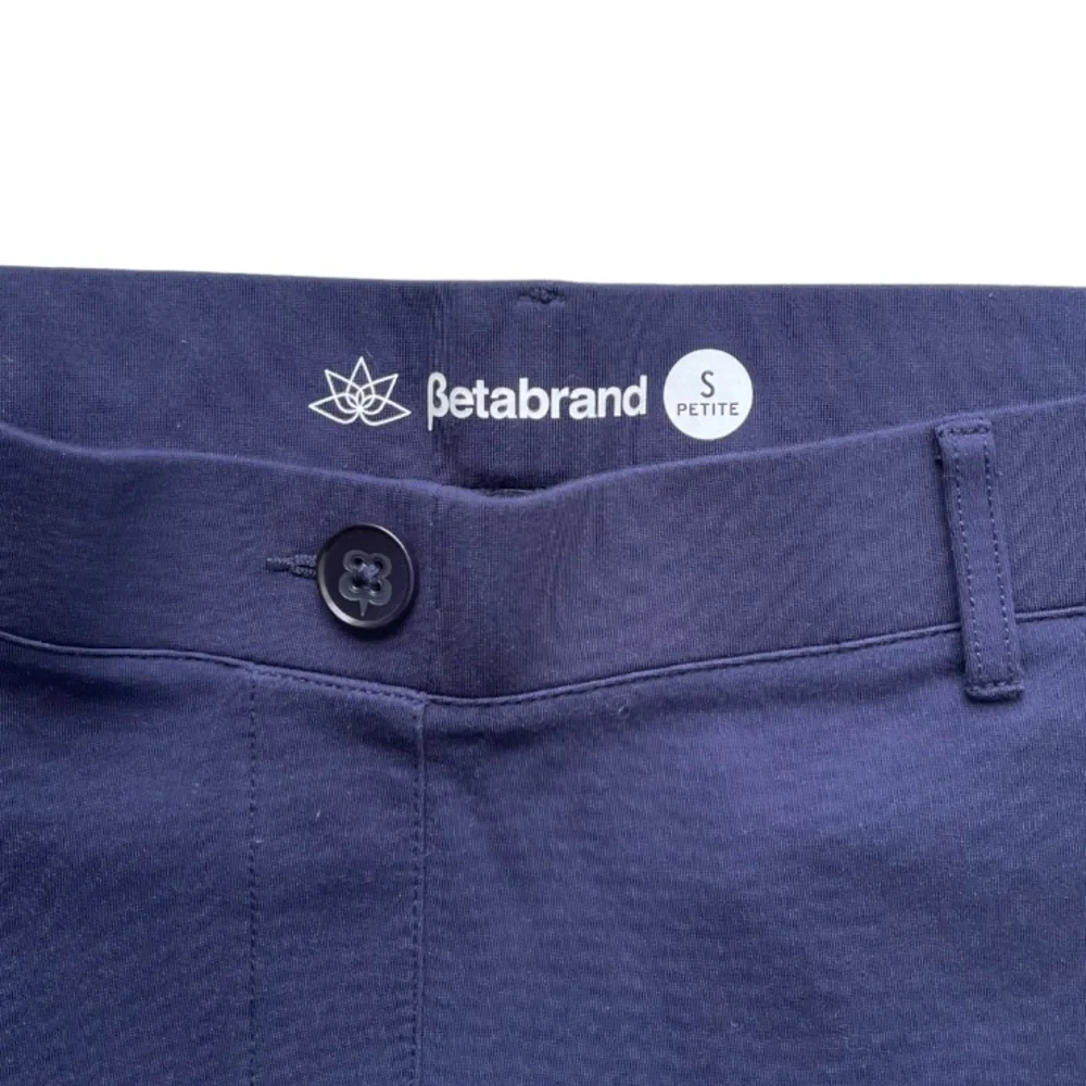 Betabrand Boot-Cut Classic Dress Pant Yoga Pants in Navy